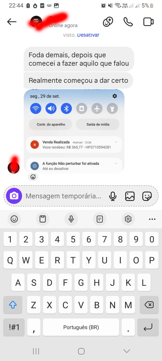 Depoimento de cliente